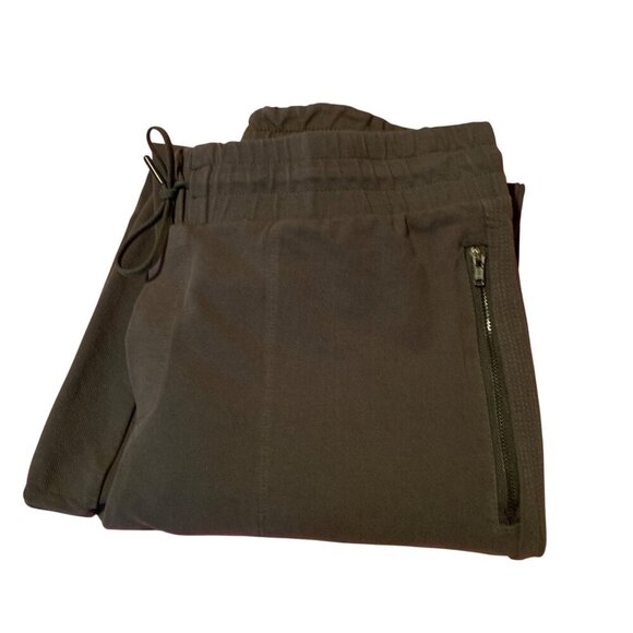 90s Degrees By Reflex Olive Green Joggers Elastic Waist  Zip Pockets  L Gorpcore - Picture 9 of 9